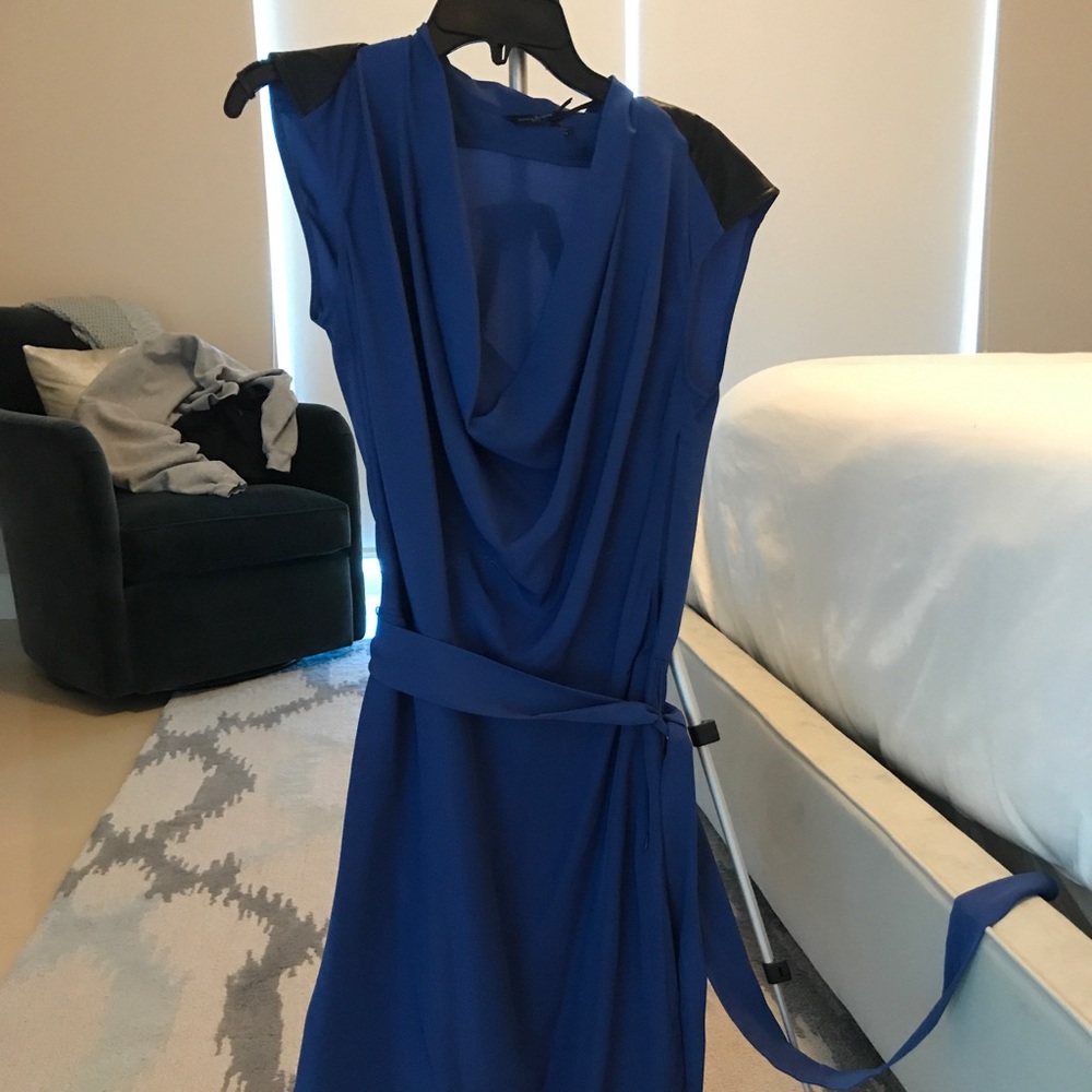 Silk blue dress